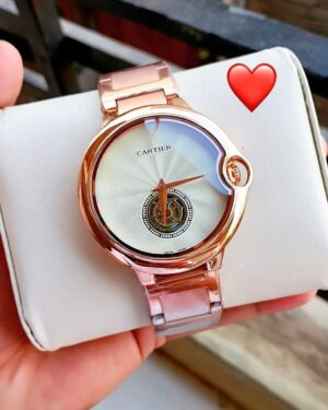 Luxury Cartier Rose Gold Men's Watch