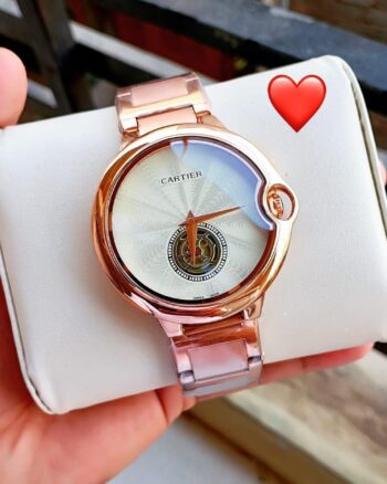 Luxury Cartier Rose Gold Men's Watch