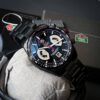 Royal Tag Heuer Diagno Black Chronograph Multi Dial Metal Men's Watch For Gift
