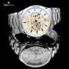 Trendy Fashionable Tagheuer Silver Metal Belt Chronograph Men's Watch