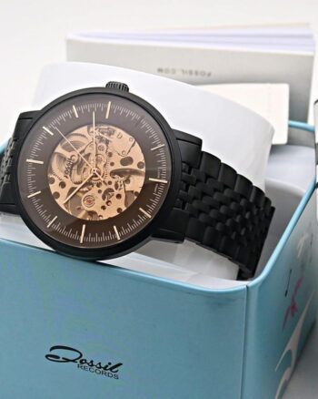 Fossil Premium Black Dial Automatic Metal Strap Men’s Watch