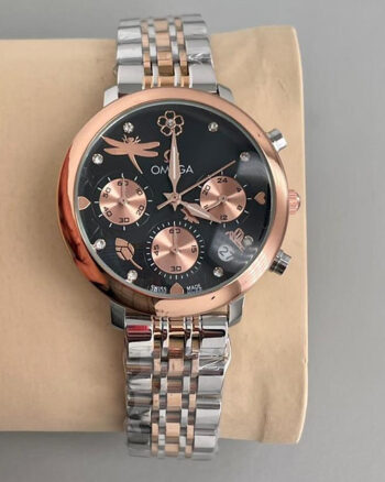 Omega Black Dial watch For Womens's