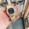 Patek Philippe Black Dial Metal Belt Men's Watch