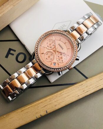 Fossil Chronograph Rose Gold Metal Belt Women’s watch