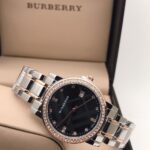 Burberry Analog Quartz Crystal Glass Chain Metal Women's Watch