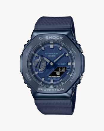 G-shock Metallic Blue Stainless Steel Watch For Men