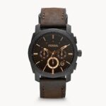 Fossil Chronograph Brown Leather Belt Men's Watch
