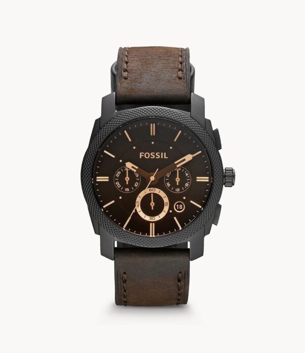 Fossil Chronograph Brown Leather Belt Men's Watch