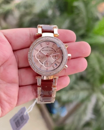 Michael Kors Parker Chronograph Two-Tone Glitz Watch