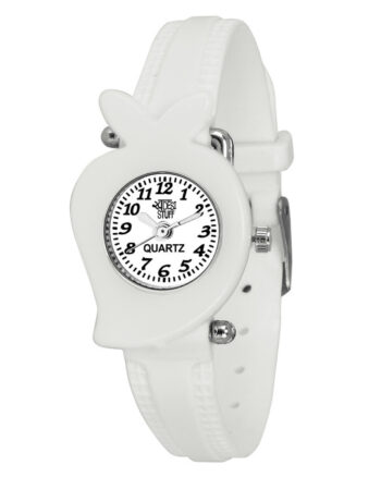 Girls White Analogue Watch 11 belt mango