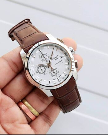 Tissot Multi Functional Chronograph Silver Bezel Watch For Men